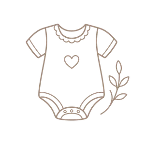 Body de bebé con un corazón bordado, moda infantil cómoda para el día a día